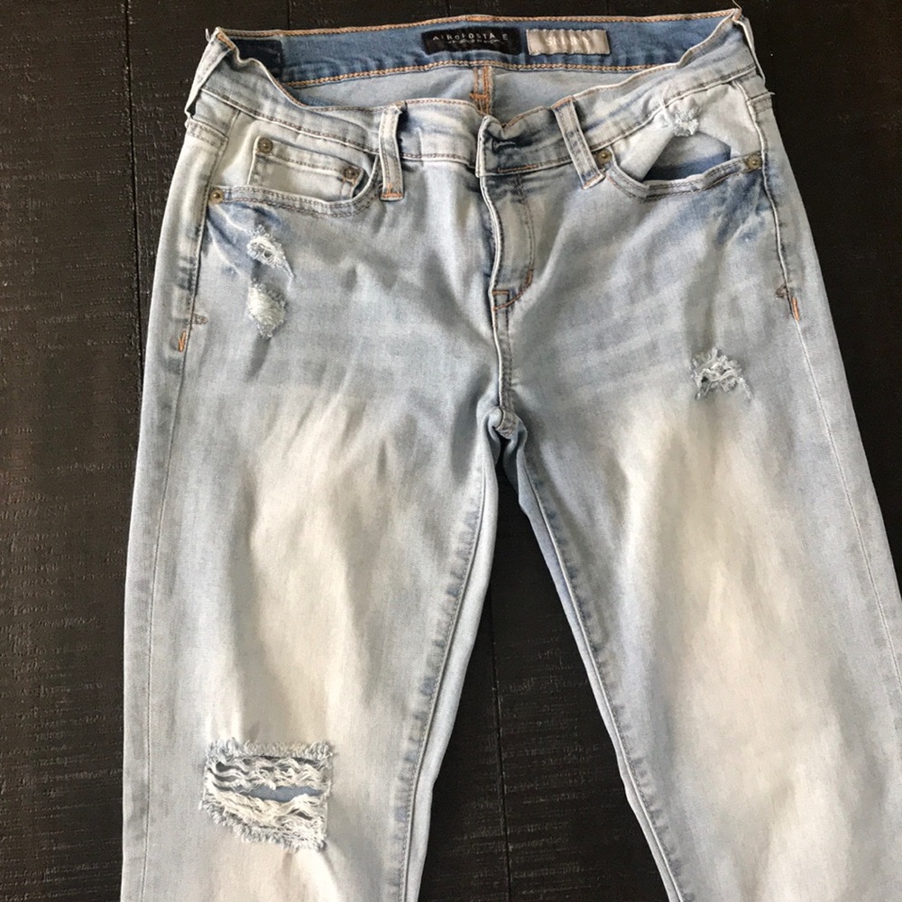 Light wash jeans
